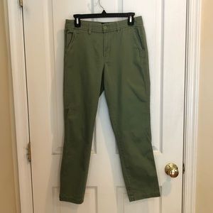 J. Crew Olive Green Chino Pants